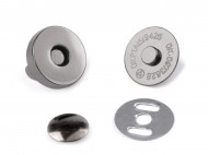 Magnetick zapnn 18 mm s ntkem 2 nikl ern, 100 sada - zvtit obrzek