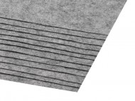 L�tkov� dekorativn� pls� / filc 20x30 cm 30 (F92) �ed� mel�r, 2 ks - zv�t�it obr�zek