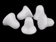 Zvonek 4,5x5 cm polystyren bl, 20 ks - zvtit obrzek