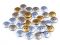 Knoflk velikost 28 imitace kovu