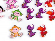 Devn dekoran knoflk opice, dinosaurus, ptek