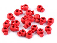 Brzdiky kulat 15x19 mm 3 erven rumlka, 10 ks - zvtit obrzek