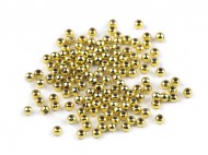 Plastov voskov korlky / perly Glance 3 mm 3 zlat, 500 g - zvtit obrzek