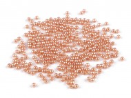 Plastov voskov korlky / perly Glance 3 mm 44 pudrovobov tmav, 10 g - zvtit obrzek