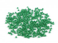 Plastov voskov korlky / perly Glance 3 mm 46 zelen, 500 g - zvtit obrzek