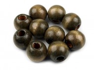 Devn korlky 22-25 mm - 2 (22-25 mm) zelen khaki, 50 ks