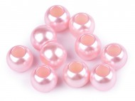 Plastov perly s velkm prvlekem 11x15 mm 5 rov sv., 10 ks - zvtit obrzek