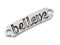 Kovov ozdoba s textem 10x40 mm