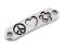 Kovov ozdoba s textem 10x40 mm