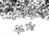 Brouen kvt k nait, nalepen 11 mm 12 crystal, 100 ks - zvtit obrzek