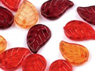 Plastov korlky lsteky mix 9x14 mm oranov mix, 500 g - zvtit obrzek