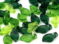 Plastov korlky lsteky mix 5x10 mm 2 mix zelen, 20 g - zvtit obrzek