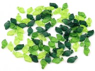 Plastov korlky lsteky mix 5x10 mm