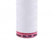 Polyesterov nit nvin 500 m Aspo Amann - 2000 White, 5 ks
