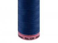 Polyesterov nit nvin 500 m Aspo Amann - 0825 Patriot Blue, 5 ks