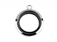 Otevrac medailon na magnet 30 mm 1 platina, 1 ks - zvtit obrzek