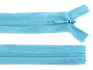 Spirlov zip skryt No 3 dlka 60 cm dederon 189 modr nebesk tmav, 1 ks - zvtit obrzek
