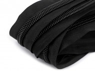 Zip stanov spirlov No 10 s oboustrannm jezdcem dlka 195 cm ern, 1 ks - zvtit obrzek