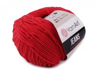 Pletac pze Gina / Jeans 50 g 47 (90) erven arlatov, 1 ks - zvtit obrzek