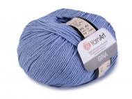 Pletac pze Gina / Jeans 50 g 9 (15) modr svtl, 1 ks - zvtit obrzek