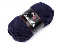Bavlnn pletac pze Camilla 50 g 47 (8120) modr tmav, 1 ks - zvtit obrzek
