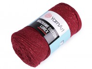 Pletac pze Macrame Cotton lurex 250 g 8 (739) bord sv., 1 ks - zvtit obrzek
