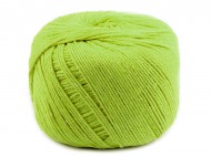 Bavlnn pze macrame 2-2,5 mm rozesvac - 7 zelen sv., 1 ks