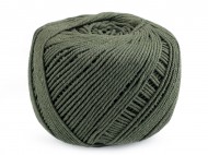Bavlnn pze macrame 2-2,5 mm rozesvac - 15 zelen khaki, 1 ks