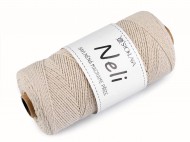 Bavlnn pze macrame Neli 2 mm 240 g rozesvac ren svtl, 1 ks - zvtit obrzek