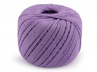 Bavlnn pze macrame 2 mm rozesvac - 19 fialov sv., 1 ks