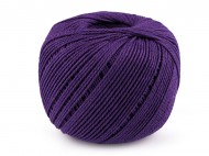 Bavlnn pze macrame 2 mm rozesvac - 8 fialov, 1 ks