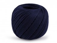 Bavlnn pze macrame 2 mm rozesvac - 10 modr tmav, 1 ks