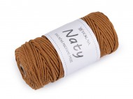 Bavlnn pletac pze macrame Naty 3 mm rozesvac - 17 hnd svtl, 1 ks