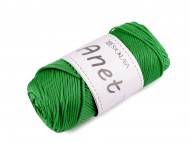 Pletac a hkovac pze Anet macrame 2 mm 90 g - 10 zelen, 1 ks