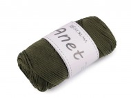 Pletac a hkovac pze Anet macrame 2 mm 90 g - 11 zelen khaki, 1 ks