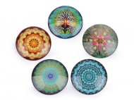 Sklenn kaboon mandala, strom ivota 25 mm