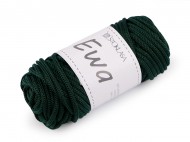 Pletac a hkovac pze macrame Ewa 4 mm 90 g - 7 zelen tmav, 1 ks