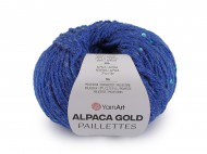 Pletac pze Alpaca Gold s flitry 50 g 5 (9309) modr krlovsk, 1 ks - zvtit obrzek
