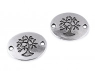Navac dl strom ivota 17x22 mm platina s patinou, 4 ks - zvtit obrzek