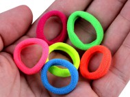 Mini gumiky do vlas neonov mix