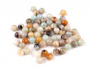 Amazonit leskl syntetick minerl 6 mm amazonit lesk, 63 ks - zvtit obrzek
