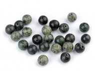 Serpentin zelen, minerln korlky 8 mm rusk serpentin, 50 ks - zvtit obrzek