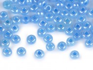 Rokajl 5/0 - 4,5 mm perle�ov�, nepr�hledn� 143 modr� sv�tl�, 50 g - zv�t�it obr�zek