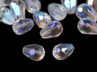 Sklenn korlky brouen kapky 7x10 mm 2 crystal AB, 20 g - zvtit obrzek