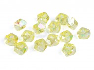 Plastov korlky s velkm prvlekem diamant s AB efektem 8x13 mm 2 lut, 10 g - zvtit obrzek
