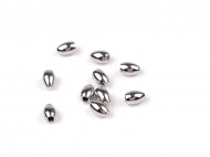 Koncovka z nerezov oceli na rku 5x7 mm platina, 10 ks - zvtit obrzek