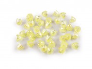 Plastov korlky zvoneek / suknka s AB efektem 9x11 mm 2 lut svtl, 10 g - zvtit obrzek