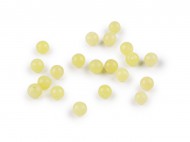 Jadeit citronov syntetick, minerln korlky 6 mm jadeit citronov, 20 ks - zvtit obrzek