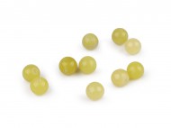 Jadeit citronov syntetick, minerln korlky 8 mm jadeit citronov, 10 ks - zvtit obrzek