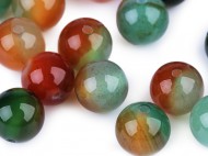 Minerln korlky Acht multicolor, dobarven 8 mm